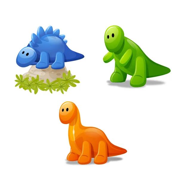 Cute Dinosaur PNG Icons Bundle | Cartoon Dinosaur Clipart | Kawaii Dino Icons